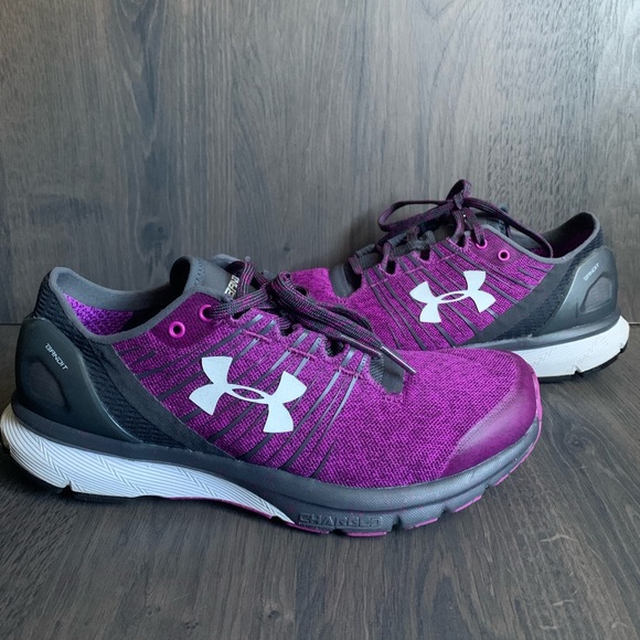 Under Armour purple size 7.5 shoes - Picture 2 of 5